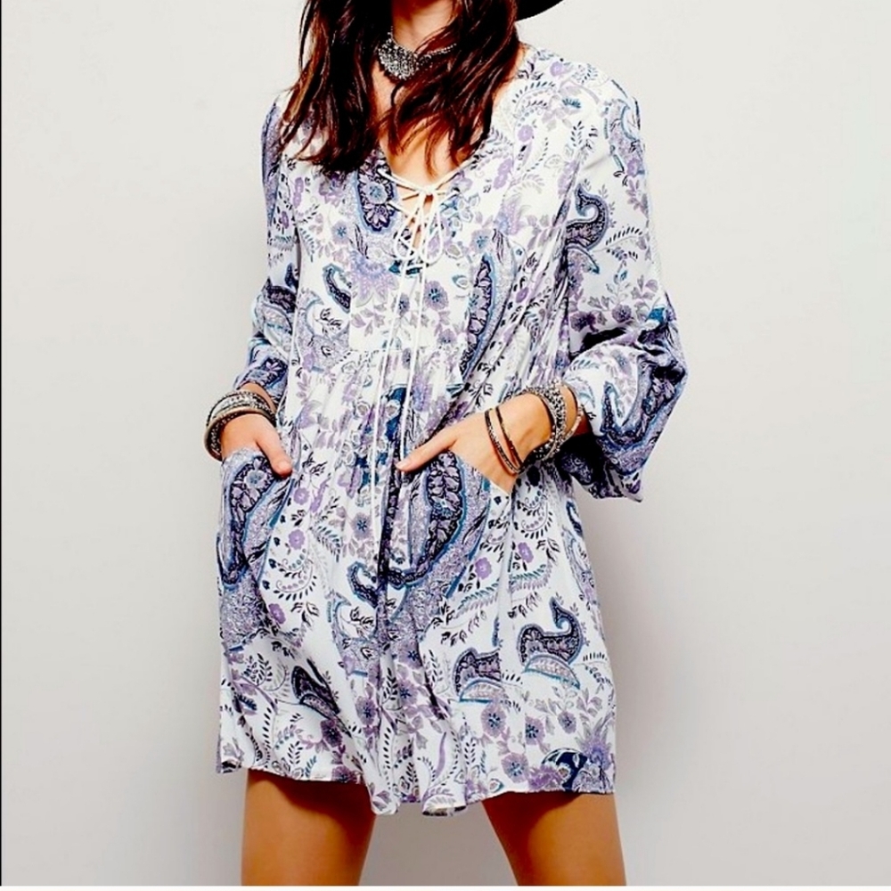 Womens Free People Rain or Shine Dress w/Pockets Size XS